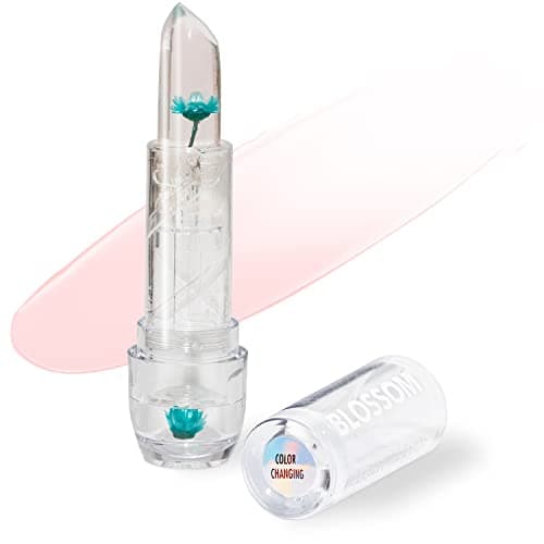 Blossom Custom Color Changing Lip Balm, Mini Coconut Lip Gloss, Infused with Flowers, 2 pk — Turquoise