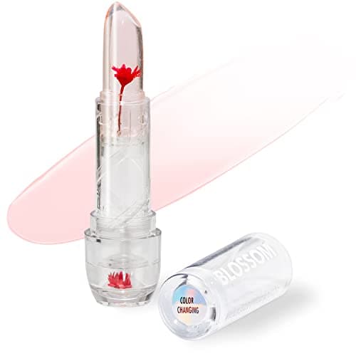 Blossom Custom Color Changing Lip Balm, Mini Coconut Lip Gloss, Infused with Flowers, 2 pk — Red