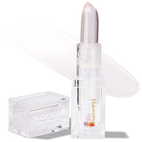 Blossom Custom Color Changing Lip Balm, Mini Coconut Lip Gloss, Infused with Flowers, 2 pk — Crystal