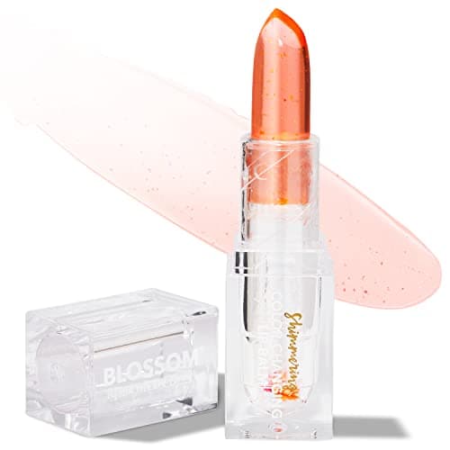 Blossom Custom Color Changing Lip Balm, Mini Coconut Lip Gloss, Infused with Flowers, 2 pk — Sunset