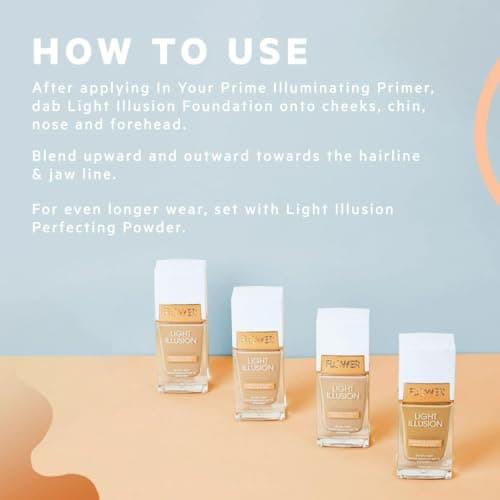 FLOWER BEAUTY Light Illusion Foundation in Warm Beige