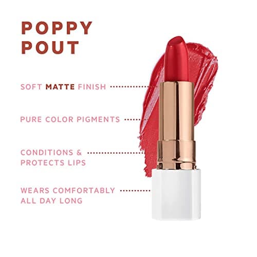 FLOWER BEAUTY Petal Pout Velvet Lip Color - Poppy Pout (Pack of 2)