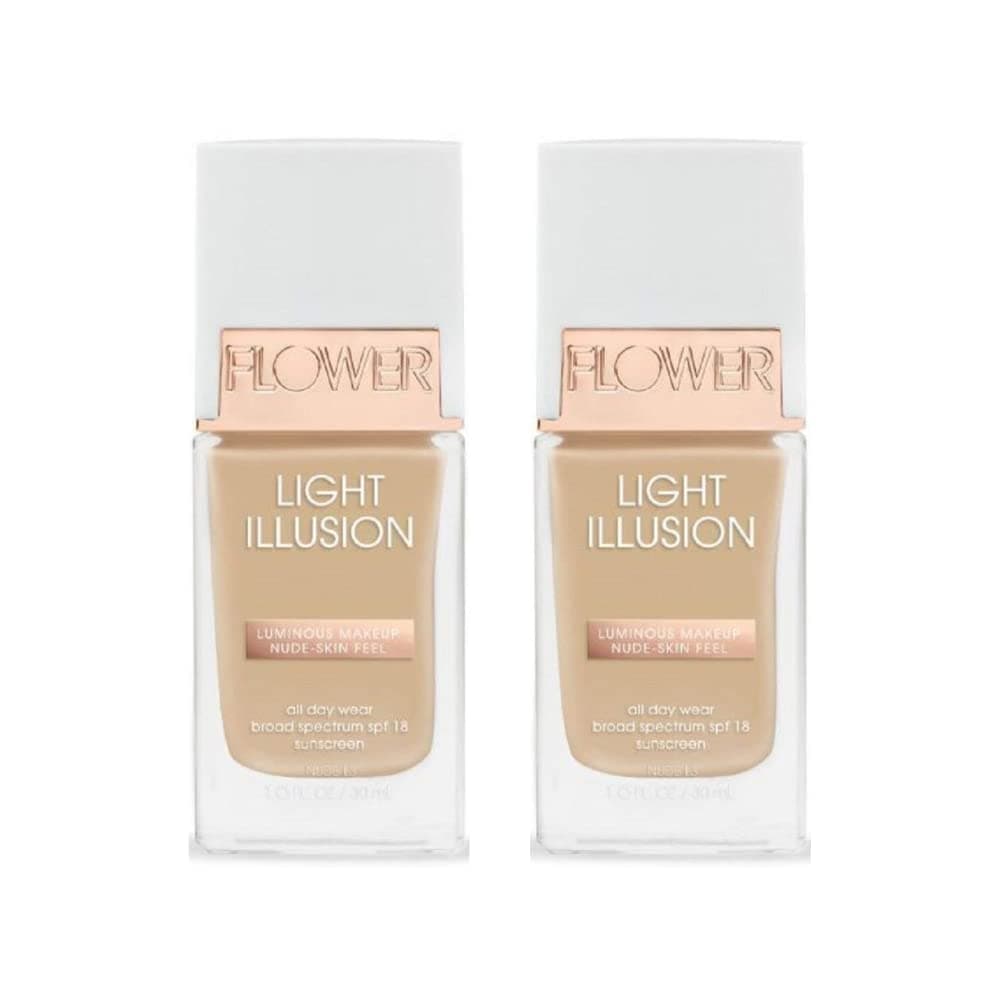 FLOWER BEAUTY Light Illusion Foundation with SPF 18 - 2 Pack
