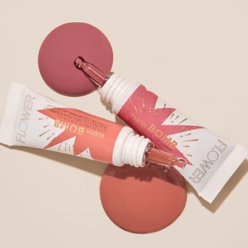 FLOWER BEAUTY Silky Lightweight Gel Cream Blush for Cheeks - Radiant + Glossy Finish - Cruelty-Free + Vegan