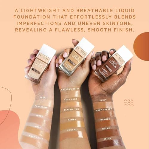 FLOWER BEAUTY Light Illusion Foundation in Warm Beige