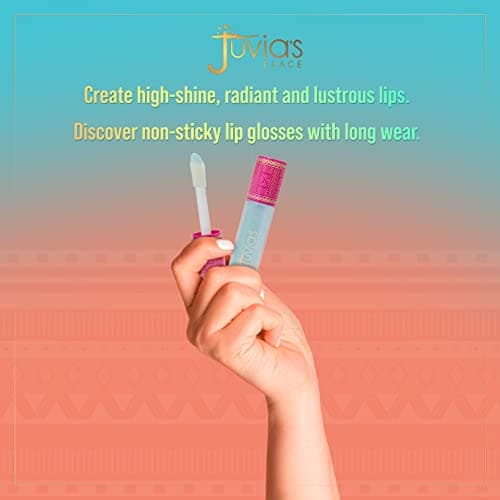 Juvia's Place High Shine Creamy Smooth Lip Gloss 16 oz, Flower Girl Non-Sticky Long Lasting Iridescent Clear Glow