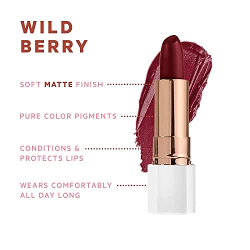 FLOWER BEAUTY Petal Pout Lipstick - Cruelty Free Nourishing & Pigmented Lip Color (3-Pack)
