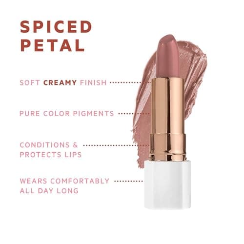 FLOWER BEAUTY By Drew Barrymore Petal Pout Lipstick - Nourishing & Highly Pigmented Lip Color