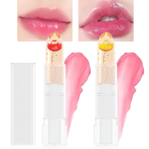 Crystal Flower Changing Lipstick - Long Lasting Lip Care — 2 Pcs 03#Red&04#Yellow