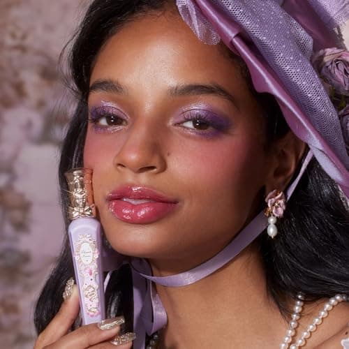 Flower Knows Violet Strawberry Rococo Glowy Lip Gloss for Girls & Women