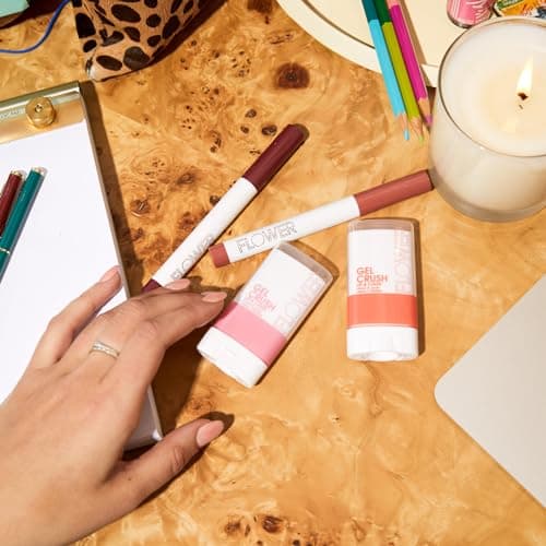 FLOWER BEAUTY By Drew Barrymore Scribble Stick Lip & Eye Liner (Tickle Me Pink)