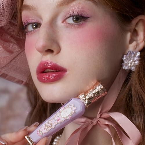 Flower Knows Violet Strawberry Rococo Glowy Lip Gloss for Girls & Women
