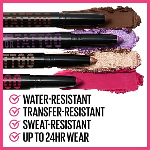 MAYBELLINE Color Tattoo Longwear Multi-Use Eye Shadow Stix for Confident Look (Beige Matte)