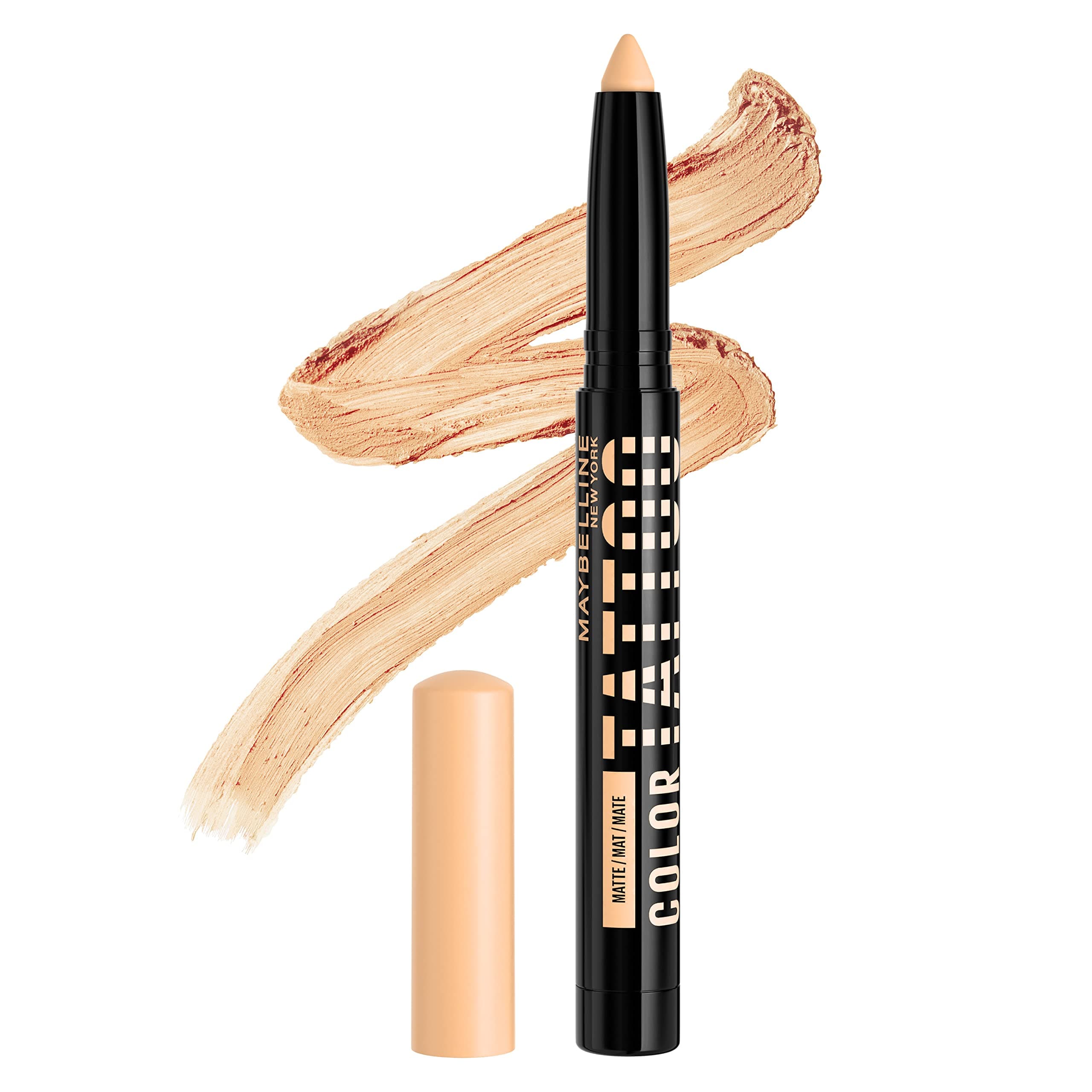MAYBELLINE Color Tattoo Longwear Multi-Use Eye Shadow Stix for Confident Look (Beige Matte)